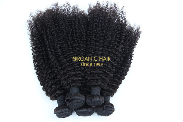Wholesale afro kinky curly brazilian hair extensions